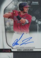 2020 Bowman Sterling Prospect Autographs #SL Shea Langeliers Baseball Card