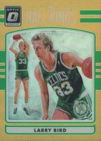 2016 Panini Donruss Optic Hall Kings #30 Larry Bird Orange Basketball Card