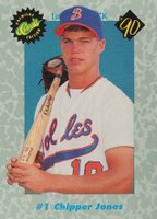 1990 Classic Draft Picks #1 Chipper Jones Baseball Card