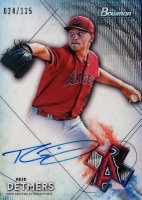 2021 Bowman Sterling Prospect Autographs #BSPARD Reid Detmers Wave Refractor Baseball Card