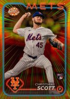 2024 Topps Chrome Radiating Rookies #RR28 Christian Scott Update Baseball Card