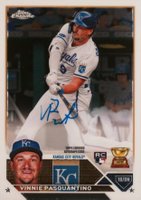 2023 Topps Chrome Rookie Autograph #RAVP Vinnie Pasquantino Baseball Card