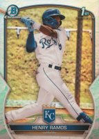 2023 Bowman Chrome Prospects #BCP96 Henry Ramos Lunar Glow Refractor Baseball Card