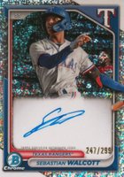 2024 Bowman Chrome Prospect Autographs #CPASW Sebastian Walcott Speckle Refractor Baseball Card