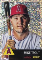 2022 Topps Chrome Platinum Anniversary #50 Mike Trout Speckle Refractor Baseball Card