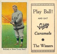 1909 Nadja Caramel # Admiral Schlei Baseball Card