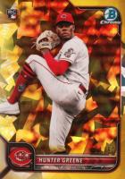 2022 Bowman Chrome Sapphire Edition #95 Hunter Greene Yellow Baseball Card