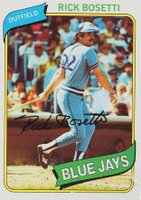 1980 Topps #277 Rick Bosetti Baseball Card