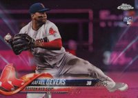 2018 Topps Chrome Update #HMT23 Rafael Devers Pink Refractor Baseball Card