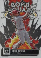 2022 Panini Donruss Optic Bomb Squad #BS8 Mike Trout Baseball Card