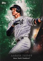 2018 Topps Inception #1 Aaron Judge Green Baseball Card