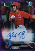 2016 Bowman Chrome Prospects Autographs #JJ Jahmai Jones Purple Refractor Baseball Card