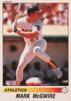1990 Panini Stickers #132 Mark McGwire Baseball Card