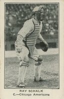 1922 American Caramel--Series of 120 ! RB # Ray Schalk Catching Baseball Card