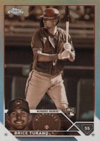 2023 Topps Chrome #170 Brice Turang Sepia Refractor Baseball Card
