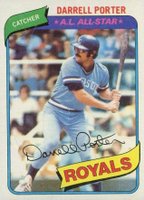 1980 Topps #360 Darrell Porter Baseball Card