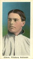 1910 Sporting Life # George Gibson Blue Background Baseball Card