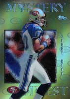 1997 Topps Mystery Finest #M5 Jerry Rice Gold-Refractor Football Card