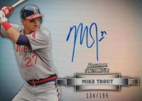 2012 Bowman Sterling Autograph Rookie #MT Mike Trout Refractor Baseball Card