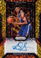 2018 Panini Prizm Fast Break Rookie Autograph #FBDAY DeAndre Ayton Gold Basketball Card