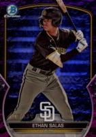 2023 Bowman Draft #BDC1 Ethan Salas Chrome-Fuchsia Lunar Baseball Card