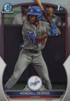 2023 Bowman Draft #BDC190 Kendall George Chrome-Refractor Baseball Card