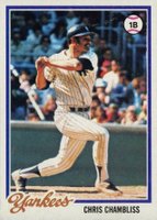 1978 Topps #485 Chris Chambliss Baseball Card