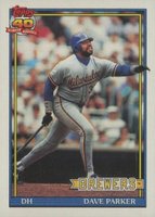 1991 Topps #235 Dave Parker Baseball Card