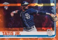 2019 Topps Chrome Sapphire Edition #410 Fernando Tatis Jr. Orange Refractor Baseball Card