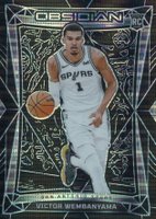 2023 Panini Obsidian #9 Victor Wembanyama Electric Etch International Basketball Card