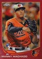 2013 Topps Chrome #12 Manny Machado Red Refractor Baseball Card