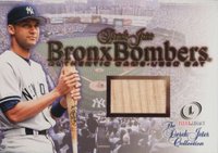 2001 Fleer Legacy Derek Jeter Collection # Derek Jeter Bronx Bombers-Game Bat Baseball Card