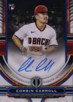 2023 Topps Tribute Tribute Autograph #TACOC Corbin Carroll Blue Baseball Card