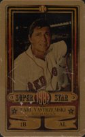 1983 Perma-Graphics Super Star Credit Cards # Carl Yastrzemski Gold Baseball Card