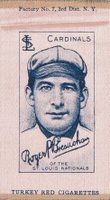 1911 Colored Silks #13 Roger Bresnahan Closed mouth Baseball Card