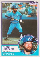 1983 Topps #624 Glenn Hubbard Baseball Card