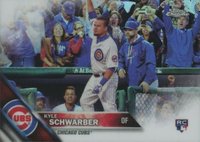 2016 Topps Chrome #166 Kyle Schwarber Horizontal-Refractor Baseball Card