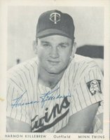 1962 Minnesota Twins 4x5 Team Issue # Harmon Killebrew Baseball Card