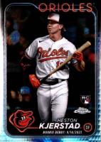 2024 Topps Chrome Update #USC120 Heston Kjerstad Prism Refractor Baseball Card