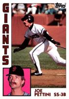 1984 Topps Tiffany #449 Joe Pettini Baseball Card
