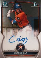 2023 Bowman Chrome Prospect Autographs #CPACD Camilo Diaz Baseball Card