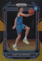 2022 Panini Prizm #266 Chet Holmgren Black Gold Prizm Basketball Card