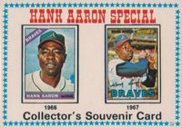 1974 O-Pee-Chee #7 Hank Aaron Aaron Special 1966-67 Baseball Card