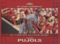 2007 Topps Chrome #265 Albert Pujols Red Refractor Baseball Card