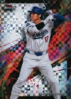 2024 Topps Finest #100 Shohei Ohtani Checkerboard Refractor Baseball Card