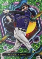 2023 Topps Cosmic Chrome #74 Nolan Jones Green Space Dust Baseball Card