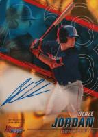 2021 Bowman's Best of 2021 Autographs #B21BJ Blaze Jordan Gold Lava Refractor Baseball Card