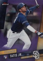 2019 Finest #85 Fernando Tatis Jr. Purple Refractor Baseball Card