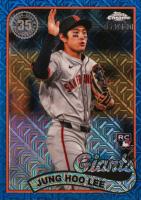 2024 Topps Silver Pack 1989 Chrome Promo #82 Jung Hoo Lee Update-Blue Refractor Baseball Card