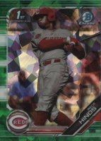 2019 Bowman Draft Chrome Sapphire Edition #BDC131 Rece Hinds Green Baseball Card